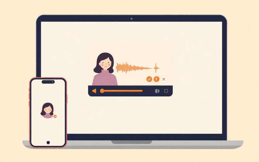 Giáo viên sửa bài phát âm cho học viên qua video Loom và Zoom